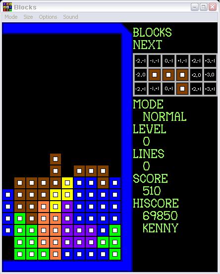 Blocks 2D Tetris clone