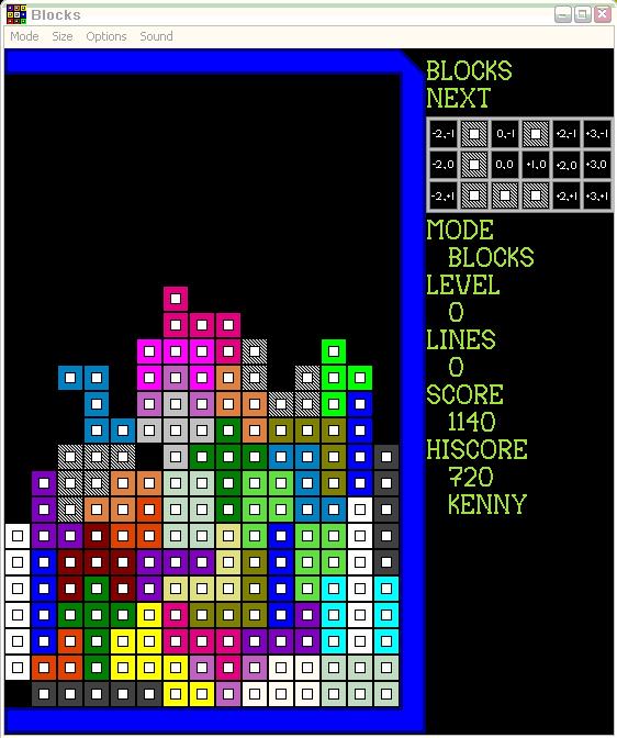 Blocks 2D Tetris clone