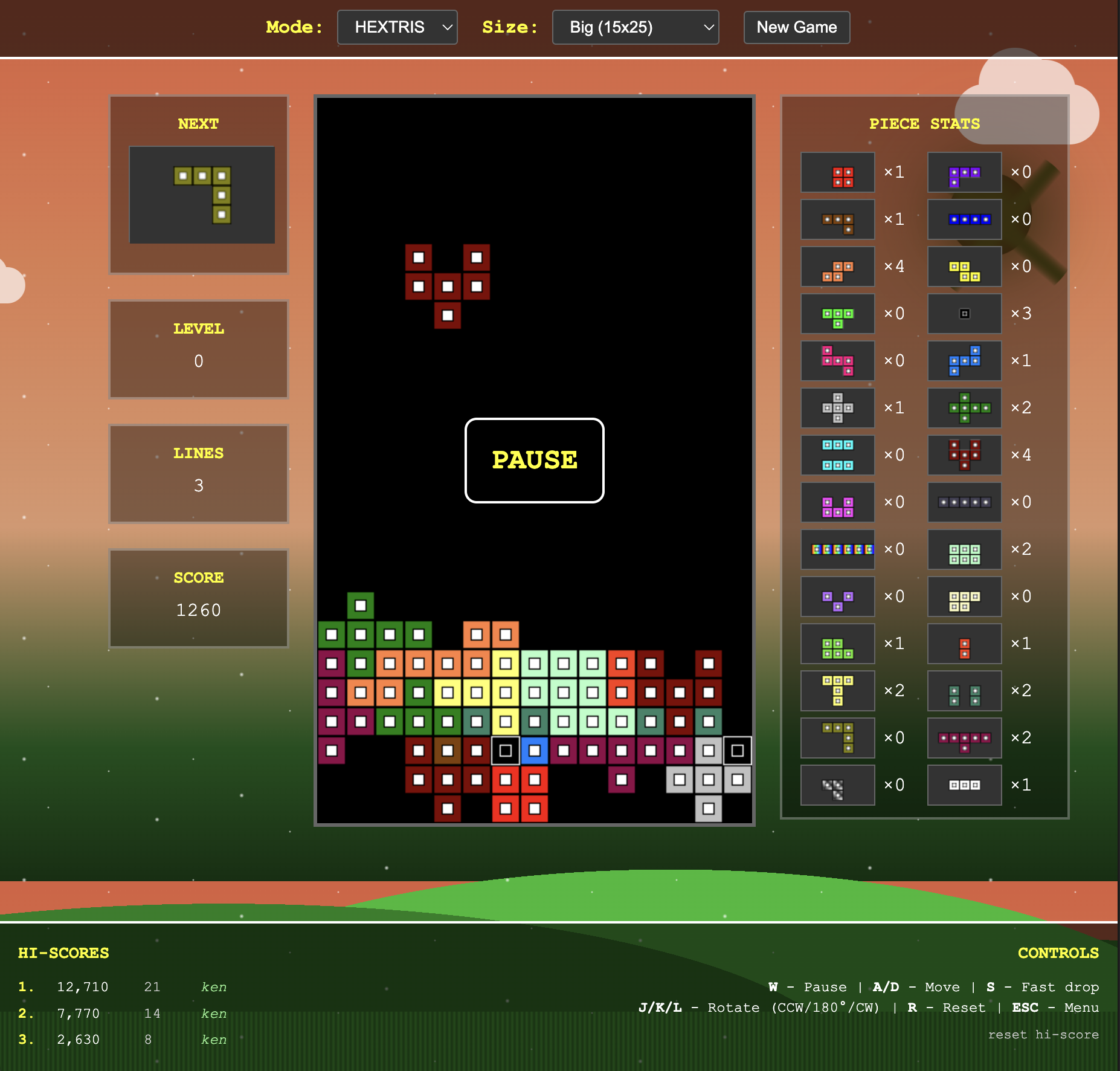 Blocks - Tetris-Like Game (Web Port)